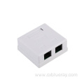 Cat5e utp Dual port rj45 surface mount box